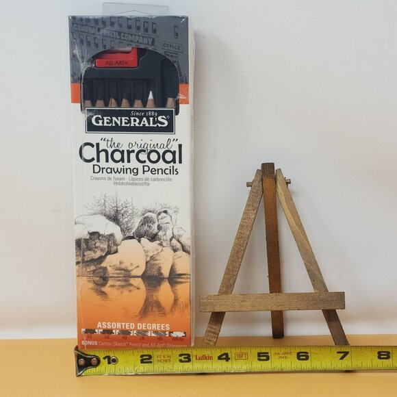Generals Original Charcoal Drawing Pencils Assorted Degrees With Mini Easel - Picture 9 of 9